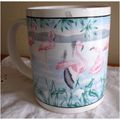 Coffee / Tea Mug With Flamingo Water Scene Desi...