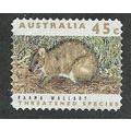 AUS 1992 45c 'THREATENED SPECIES-PARMA WALLABY'...