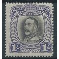 Cook Islands 1936 SG112 1/- Black & Violet Moun...