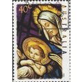 AUSTRALIA, CHRISTMAS, Madonna and Child, violet...