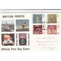 GB 1976 Christmas British Forces FDC FPO 406 Ca...