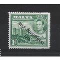 Malta.SG236 1d Verdala Palace (Green).Mounted M...