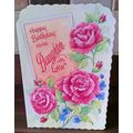 Daughter-in-Law Birthday Cards - Glitter Card -...