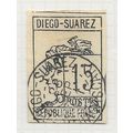 DIEGO SUAREZ 1890 15c TWO WOMEN HEAD PROFILE US...