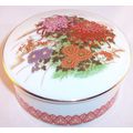 Shibata Japan Porcelain Round Covered Trinket o...