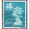 GB QEII 1976 Wales 6½p Greenish Blue Used SG W2...