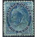 Canada 1898 SG158 5c Prussian Blue Fine Used ... .