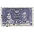 Antigua KGVI 1937 Coronation 2½d Blue Used SG 9...