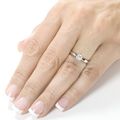 2cttw Silver Simulated Diamond Engagement Ring ...