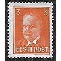 Mi 156 w (*): 3 s. brownish orange Definitive S...