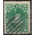 Newfoundland 1887 SG50 1c Blue-Green Good Used ..