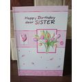 Sister Birthday Card - Happy Birthday dear Sist...