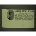 1903 Staunton Military Academy Ad