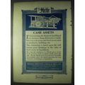 1922 Miehle Printing Press Ad - Cash Assets