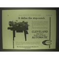 1922 Cleveland Double Tool Spindle Automatic Ad