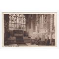 Church Interior Walpole St Peter Postcard Norfo...
