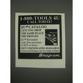 1990 Snap-On Tools Ad - 1-800-Tools 4U call today!