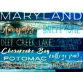 Maryland Cities Porcelain Fridge Magnet
