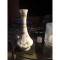 Queens Staffordshire Golden Wedding Stem Vase