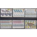 GB, 1977 Christmas set, SG 1044/9 (Scott 821/6)...