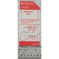 1977 ticket British Rail Inter-City Newport Mon...