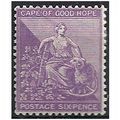 Cape of Good Hope 1884 SG52a 6d Purple Mounted ...