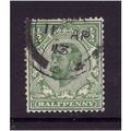 GREAT BRITAIN 1912 GEORGE V SG 340 1/2d GREEN F...