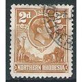 Northern Rhodesia 1938 SG31 2d Yellow-Brown Fin...