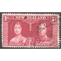 New Zealand stamps 1937 - SG599 - 1d red - Coro...