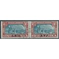 SWA 1938 SG110 1 1/2d Greenish Blue & Brown Voo...