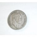 Germany 1908 E Saxony Silver 5 Marks Coin