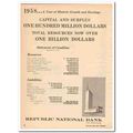 REPUBLIC NATIONAL BANK DALLAS 1959 historic gro...