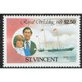 St. Vincent 1981 Royal Wedding $2.50c Multicolo...