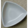Depression Era, Triangular, Milk Glass Candy Dish