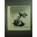 1970 Spode Burgues Ruby-Throated Humming Bird Ad - Why you should start