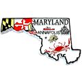 Maryland 4 Color State Souvenir Fridge Magnet