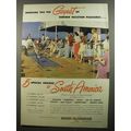 1952 Moore-McCormack Lines Cruise Ad - Bringing you the Gayest of summer