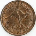 AUSTRALIA 1953 Halfpenny / ½ Penny (B- D)