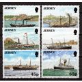 Jersey 975-980 MNH Ships Maritime Steamships ZA...