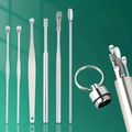 6PCS Ear Pick Cleaning Set Spiral Tool Spoon Ea...