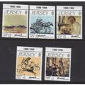 JERSEY SG397-401 1986 EDMUND BLAMPIED BIRTH CEN...