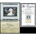 RW73b, MNH $15 2 Sigs Souvenir Sheet - Graded 9...