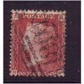 GREAT BRITAIN 1858-79 QV SG44 1d RED BROWN PLAT...