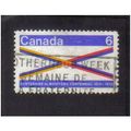 1970 canada centenary of manitoba 6c f/u sg647