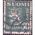 Finland 1932 - 50p green - Rampant Lion - used