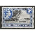 Solomon Islands 1939 SG65 3d Black & Ultramarin...