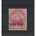 Bermuda.SG58 1d Carmine.War Tax Stamp.Mounted M...