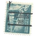 PRECANCEL -T&T ALBION, NEB 839 ON 1.25c LIBERTY