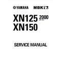 YAMAHA XN125 XN150 SERVICE MANUAL 2000 SCOOTER ...