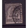 TUNISIA 1888 SG 12 10c BLACK ON LILAC ARMS FINE...